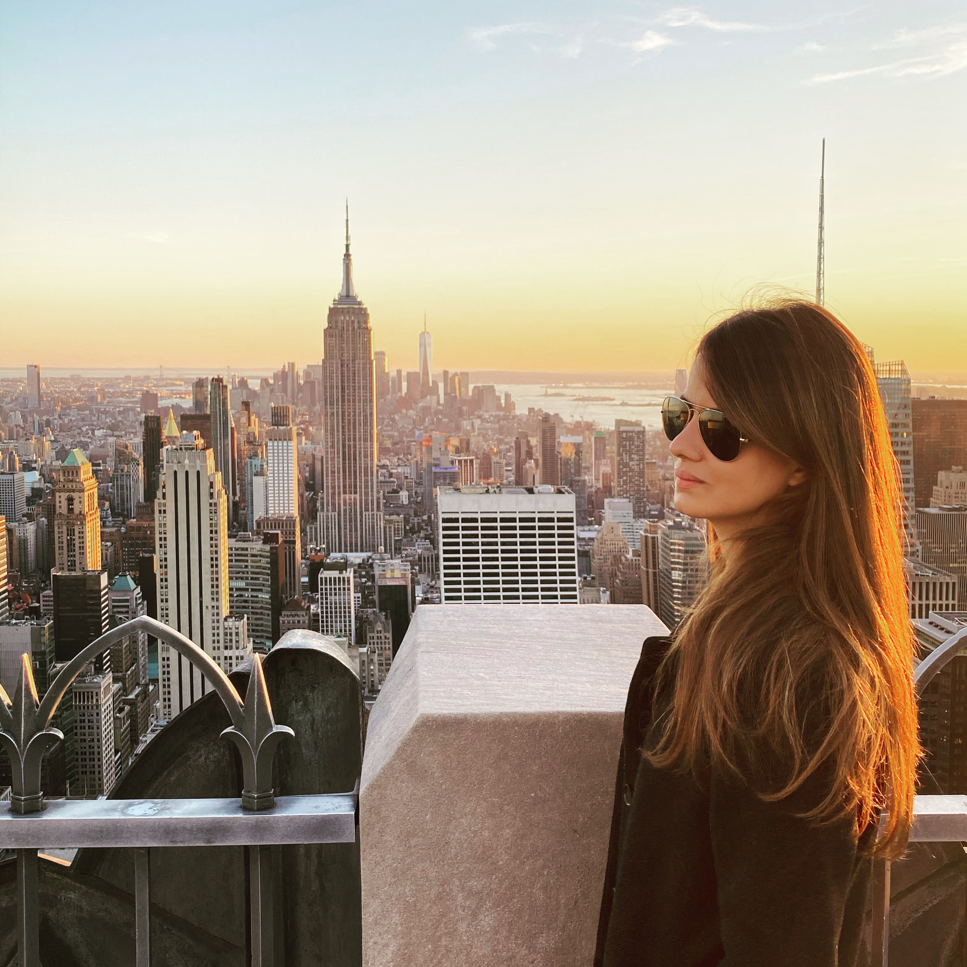 CLICX founder overlooking the New York skyline